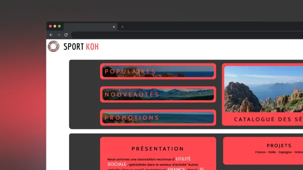 Aperçu du projet Premier site web statique